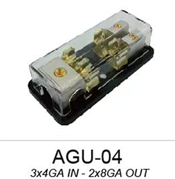 High Current Multi-channel Car Marine Audio AGU Fuse Holder