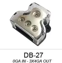 1 In 3 Out Low-Profile Triple-port RV Audio Power Splitter