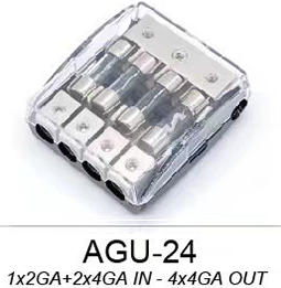 Heavy-Duty Multi-Channel AGU Fuse Holder for Car